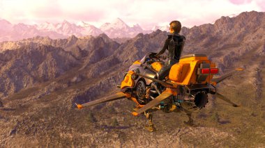 Uçan makinenin 3B görüntülemesi