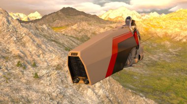 Uçan makinenin 3B görüntülemesi