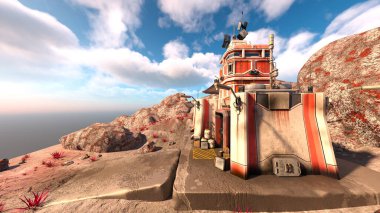 Cliff tabanının 3B CG yorumlaması