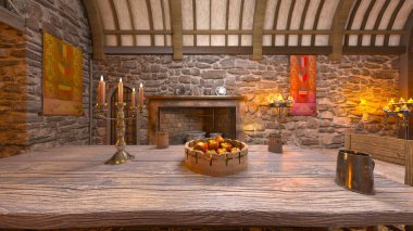 Ortaçağ yaşamının 3 boyutlu canlandırması