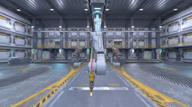 Fütürist binanın 3B görüntülemesi