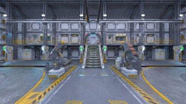 Fütürist binanın 3B görüntülemesi