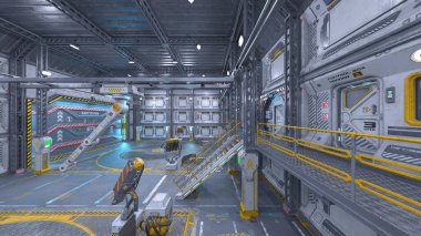 Fütürist binanın 3B görüntülemesi