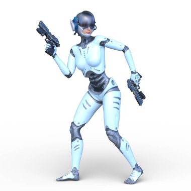 Siber kadının 3 boyutlu canlandırması