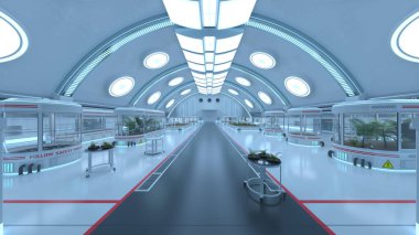 Fütürist binanın 3B görüntülemesi