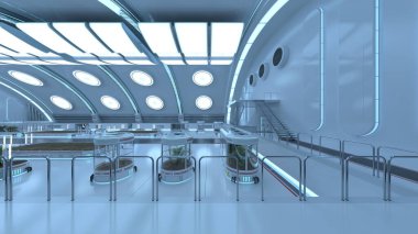 Fütürist binanın 3B görüntülemesi