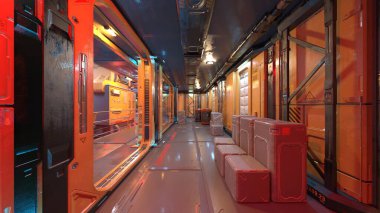 Fütürist binanın 3B görüntülemesi