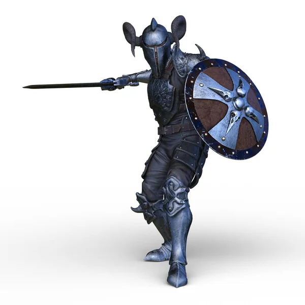Rendering Knight Man — Stock Photo, Image