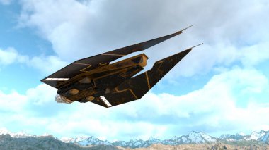 Uzay gemisinin 3B görüntülemesi