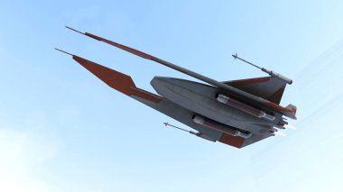 Uzay gemisinin 3B görüntülemesi