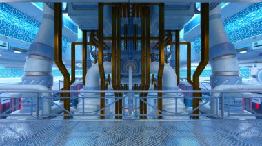 Uzay gemisinin 3B görüntülemesi