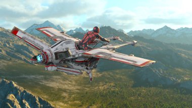 Uçan makinenin 3B görüntülemesi