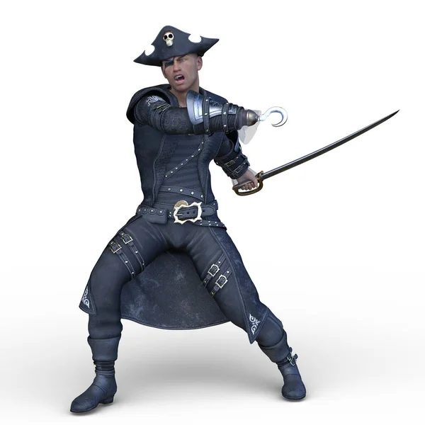 Rendering Pirate Man — Stock Photo, Image