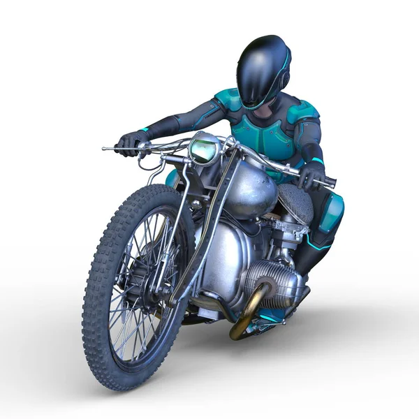 スピードバイクの3Dレンダリング — ストック写真