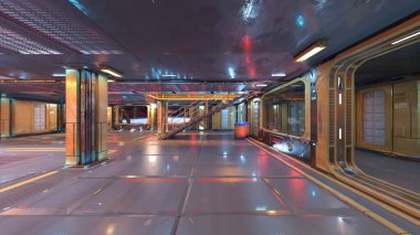 Fütürist binanın 3B görüntülemesi