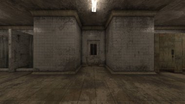 Terk edilmiş binanın 3B canlandırması