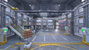 Fütürist binanın 3B görüntülemesi