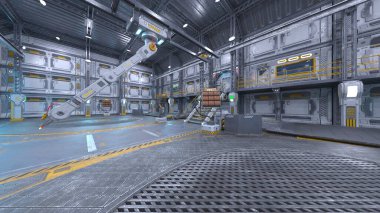 Fütürist binanın 3B görüntülemesi