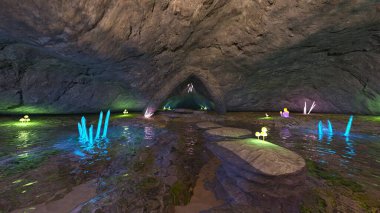 Mağaraların 3 boyutlu yansıması