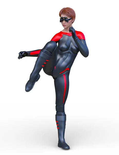 Rendering Super Woman — Stock Photo, Image