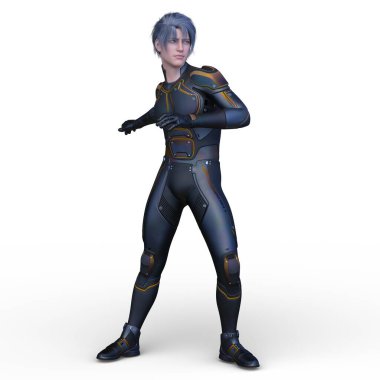 Bir süper kahramanın 3 boyutlu canlandırması