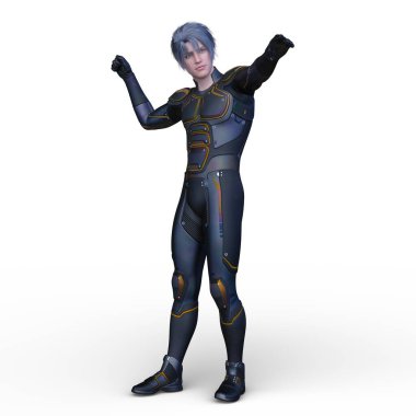 Bir süper kahramanın 3 boyutlu canlandırması