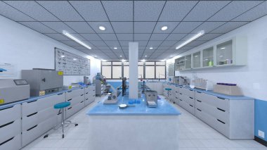 Laboratuvarın 3B görüntülemesi
