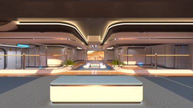 İnceleme tabanının 3B CG yorumlaması