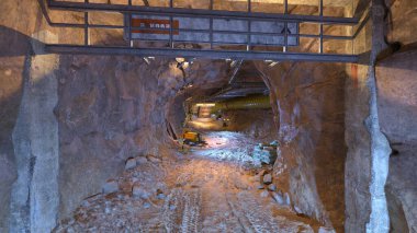 Yeraltı şantiyesinin 3 boyutlu görüntülemesi