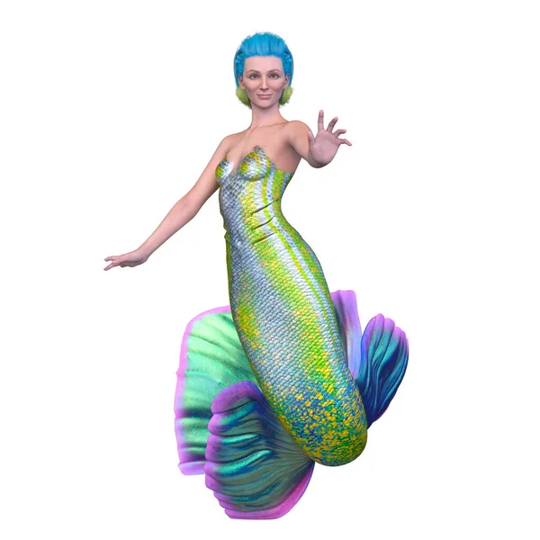 Rendering Mermaid — Stock Photo, Image