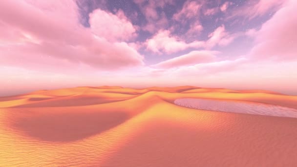 Рендеринг Пустыни — стоковое видео