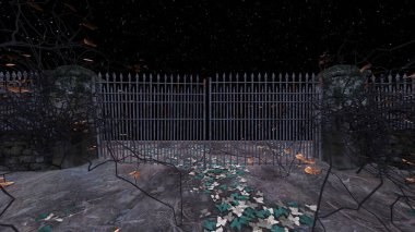 Mezarlığın 3B canlandırması