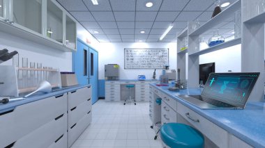 Laboratuvarın 3B görüntülemesi