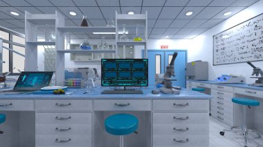 Laboratuvarın 3B görüntülemesi