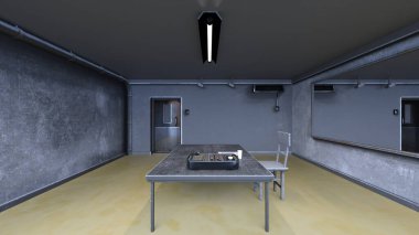 Sorgu odasının 3 boyutlu canlandırması 