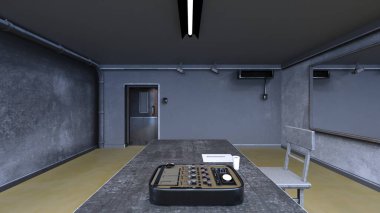 Sorgu odasının 3 boyutlu canlandırması 