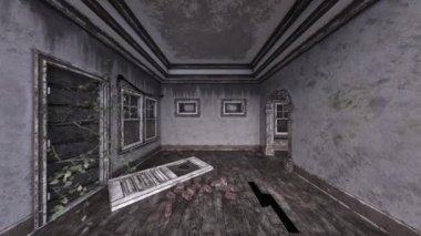 Mahvolmuş koridorun 3 boyutlu canlandırması 