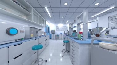 Laboratuvarın 3B görüntülemesi