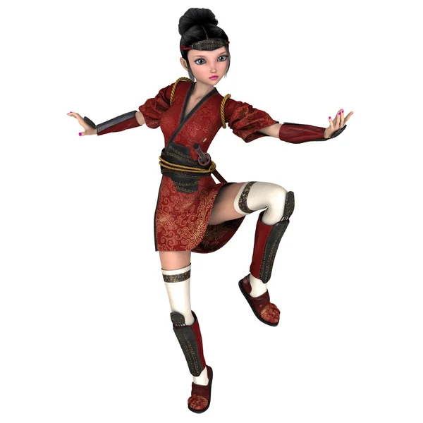 Weiblicher Ninja — Stockfoto