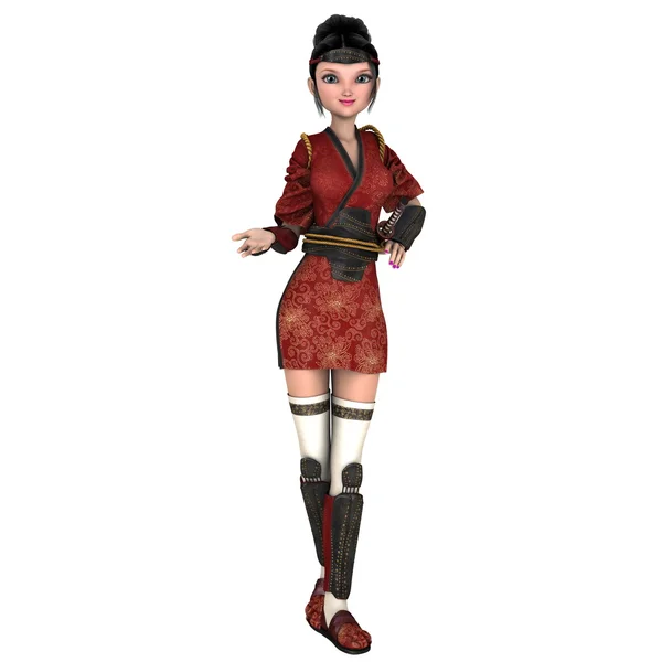 Vrouwelijke ninja — Stockfoto