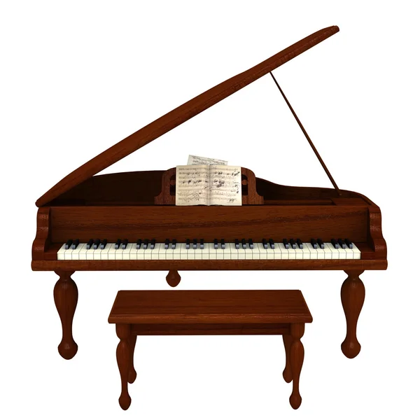Grote piano — Stockfoto