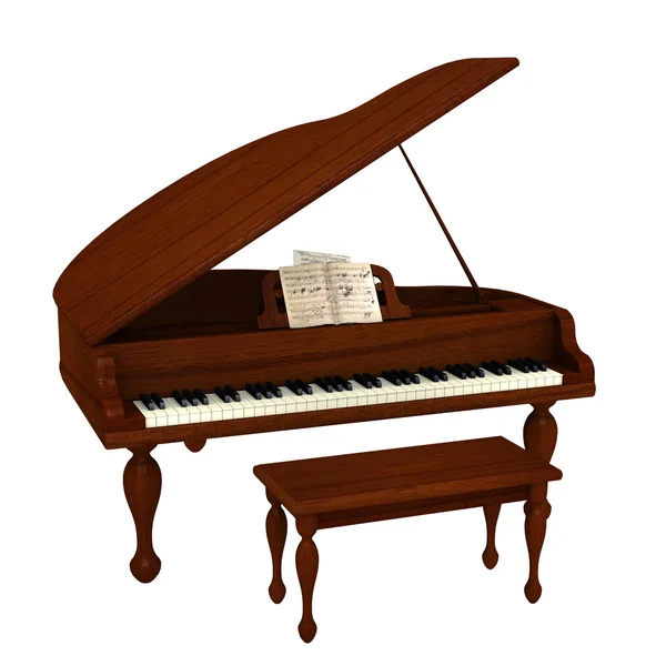 Grote piano — Stockfoto