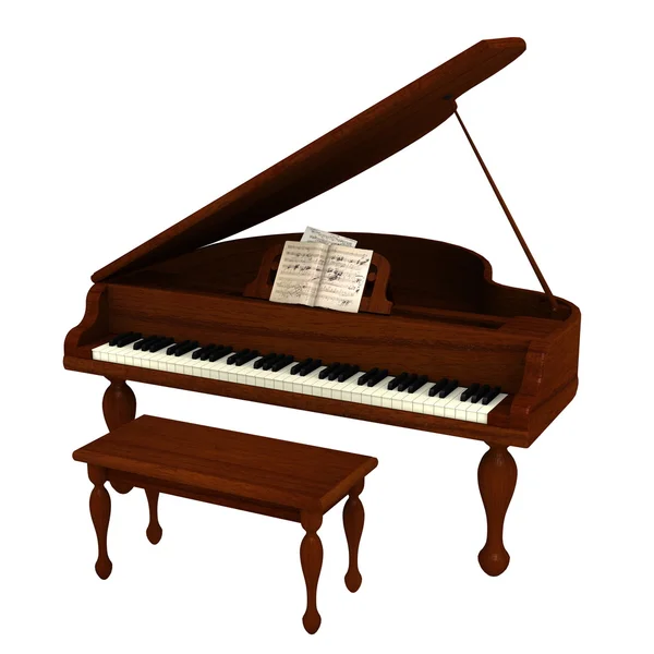 Grote piano — Stockfoto