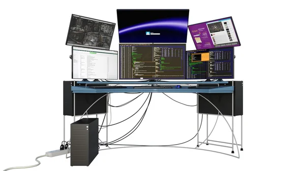 Sala de ordenadores — Foto de Stock