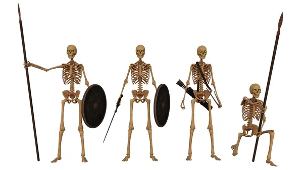 Skeleton soldaten — Stockfoto