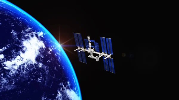 Menschengemachter Satellit — Stockfoto