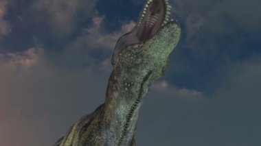 Trex fırtınalı gecede