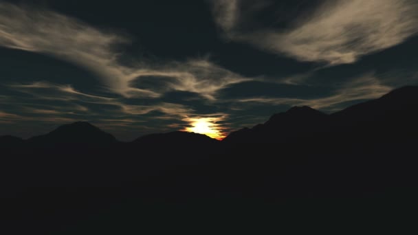 Wschód słońca. — Wideo stockowe