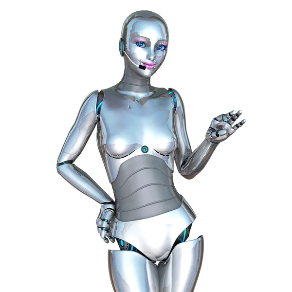 Robot femenino — Foto de Stock