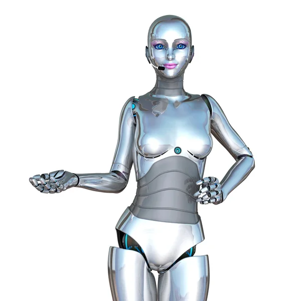 Robot femenino — Foto de Stock